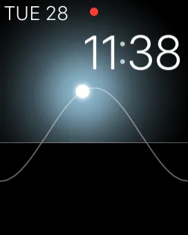 The Solar face on an Apple Watch