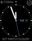 The Utility face on an Apple Watch