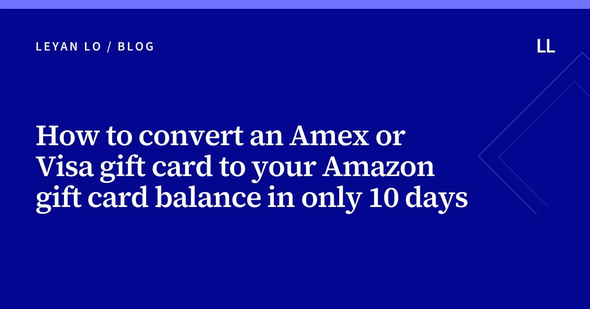 A generated social card shrinking a long gift-card article title to fit